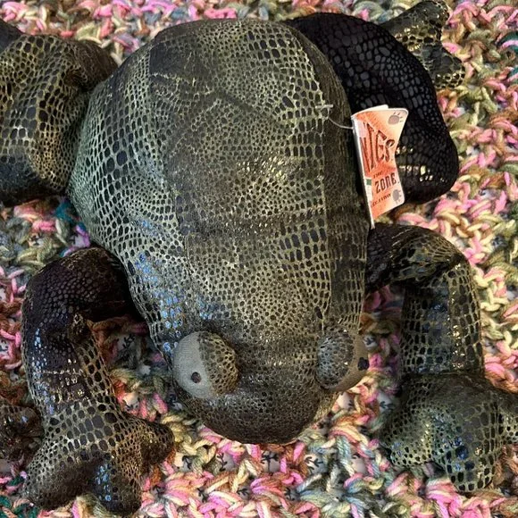 Pair of Russ Berrie Earth Zone Zonies Flemington Bean Bag Frogs with Tags - Picture 12 of 13